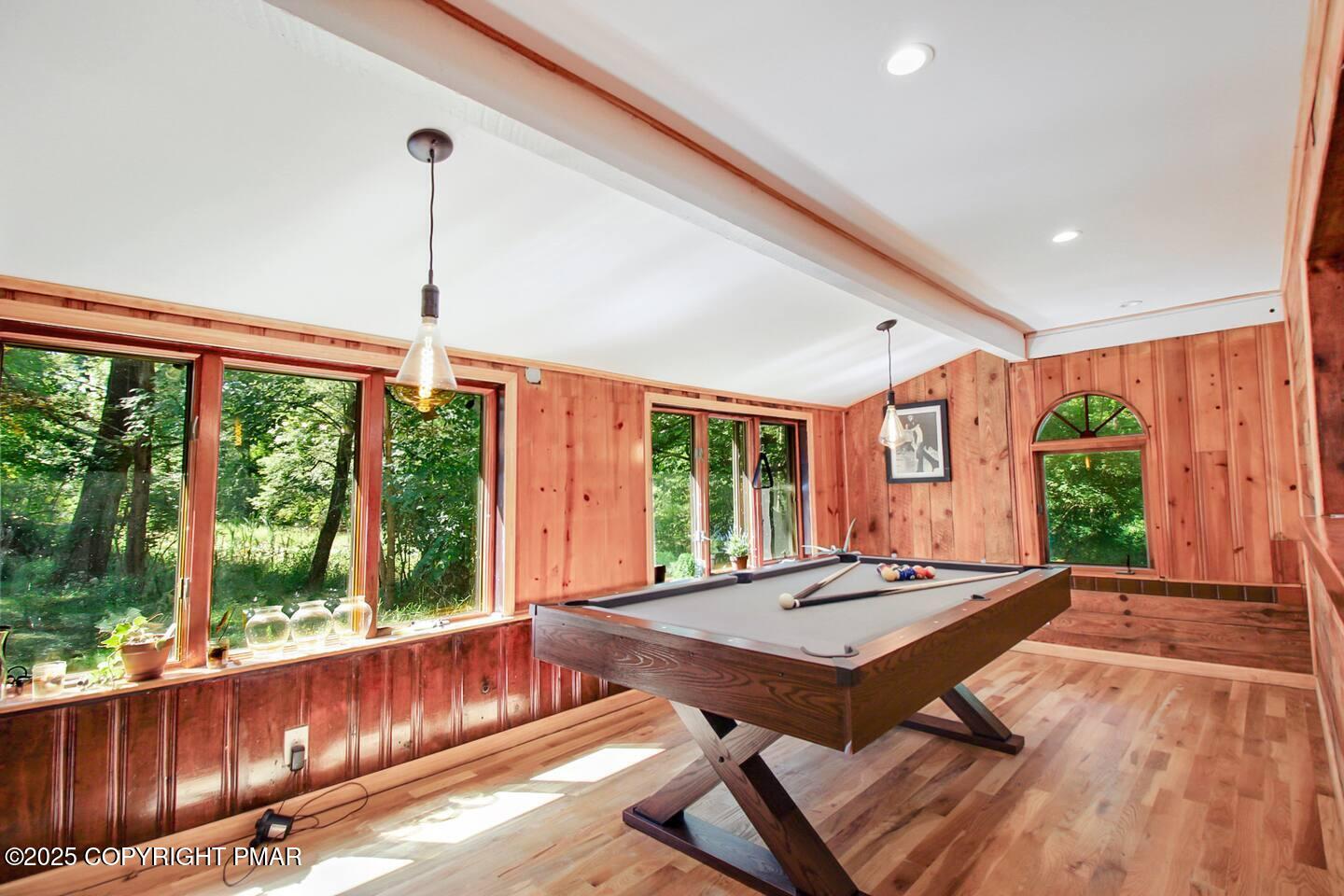 117 Bollinger Road Kunkletown, PA 18058 - Photo 17 of 25 a living room with a floor to ceiling window and wooden floor