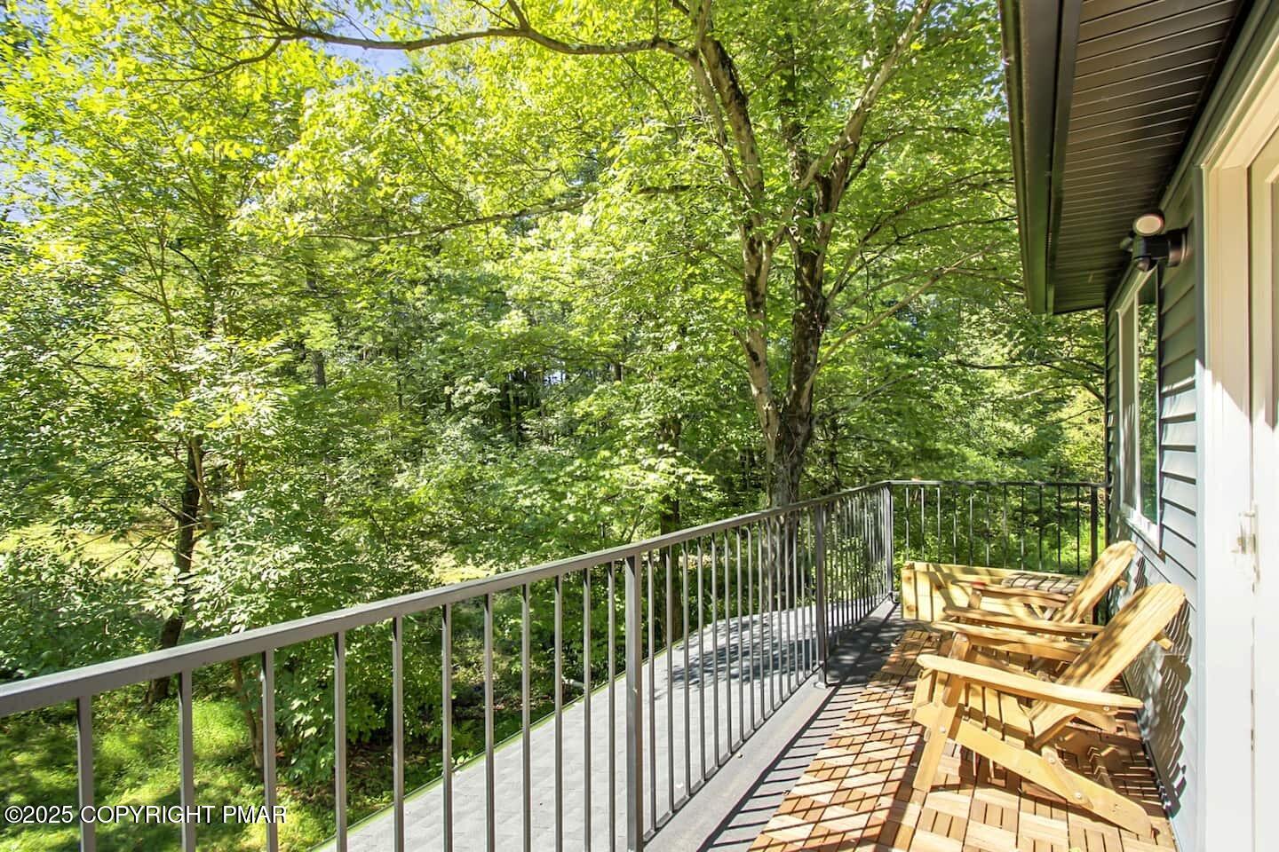 117 Bollinger Road Kunkletown, PA 18058 - Photo 22 of 25 a view of a two chair in the balcony