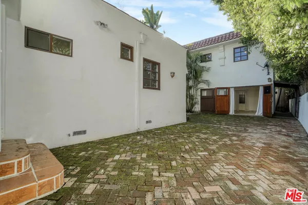 a backyard of a house