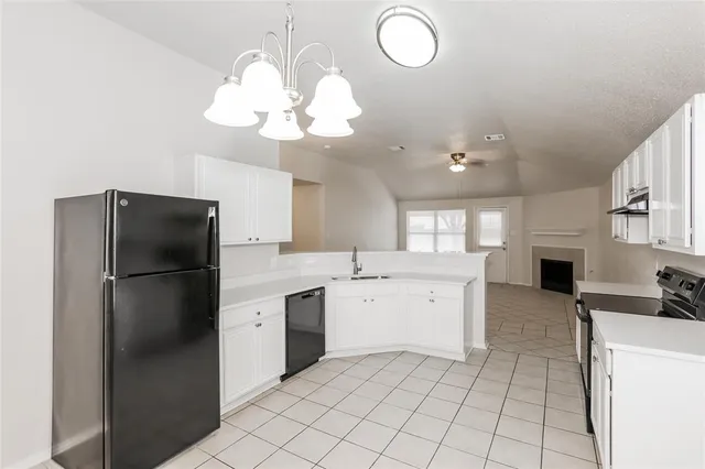 a kitchen with a refrigerator a sink and dishwasher