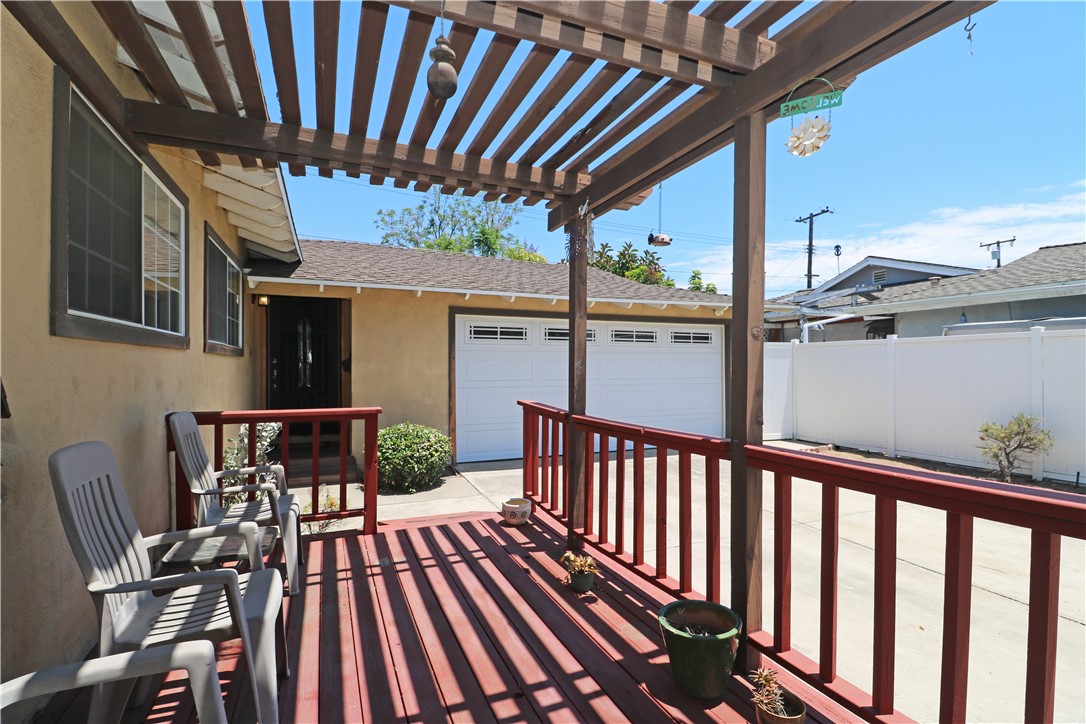 721 North Milford Road Orange, CA 92867 - Photo 8 of 38 Front wood patio and deck 2.