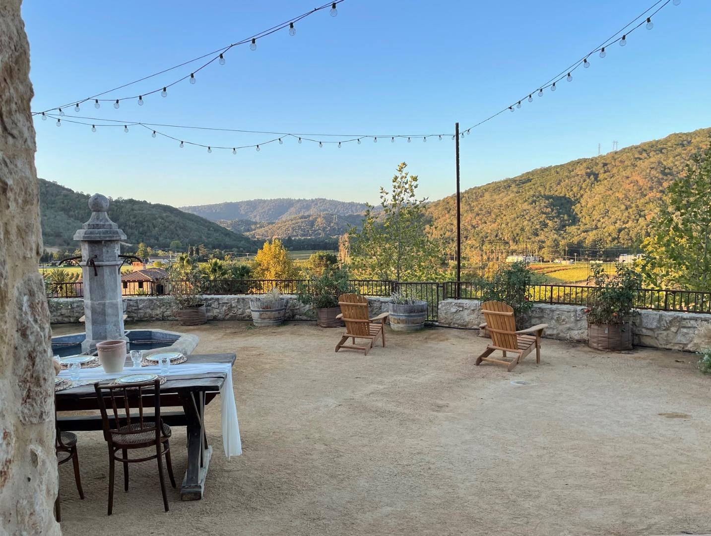 2900 Soma Way Gilroy, CA 95020 - Photo 34 of 61 a view of a terrace with furniture and a fireplace