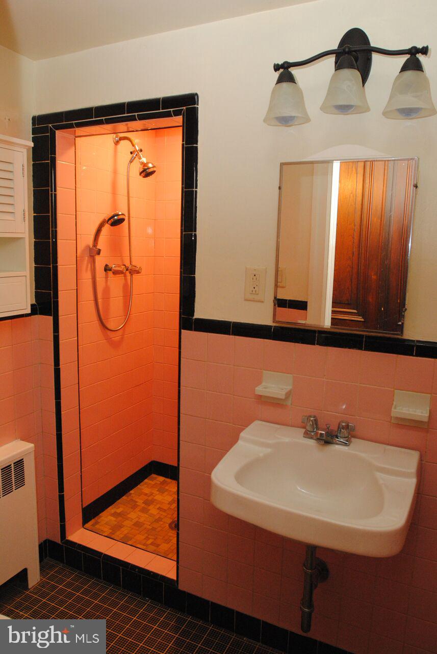 2008 Spruce Street, Unit 1F Philadelphia, PA 19103 - Photo 14 of 15 a bathroom with a sink and a mirror