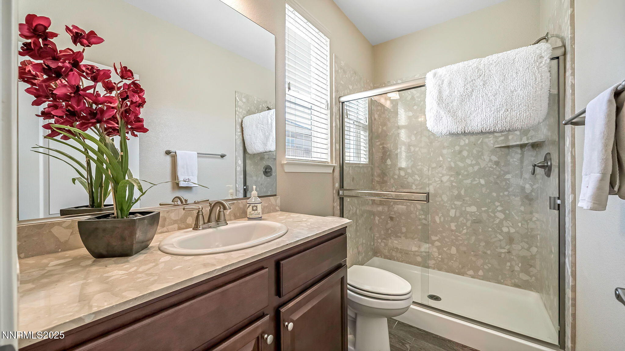 10115 Barrel Racer Drive Reno, NV 89521 - Photo 21 of 74 a bathroom with a sink a toilet and shower