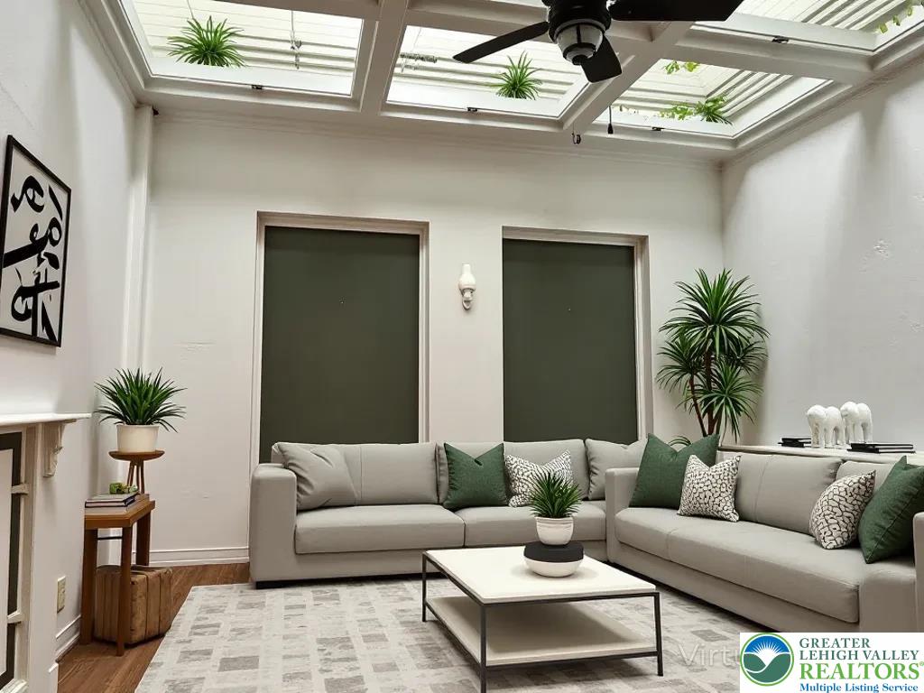 147 South 4th Street, Unit 3 Easton, PA 18042 - Photo 7 of 21 a living room with furniture and a potted plant