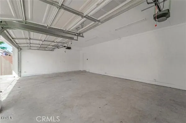 a view of a garage