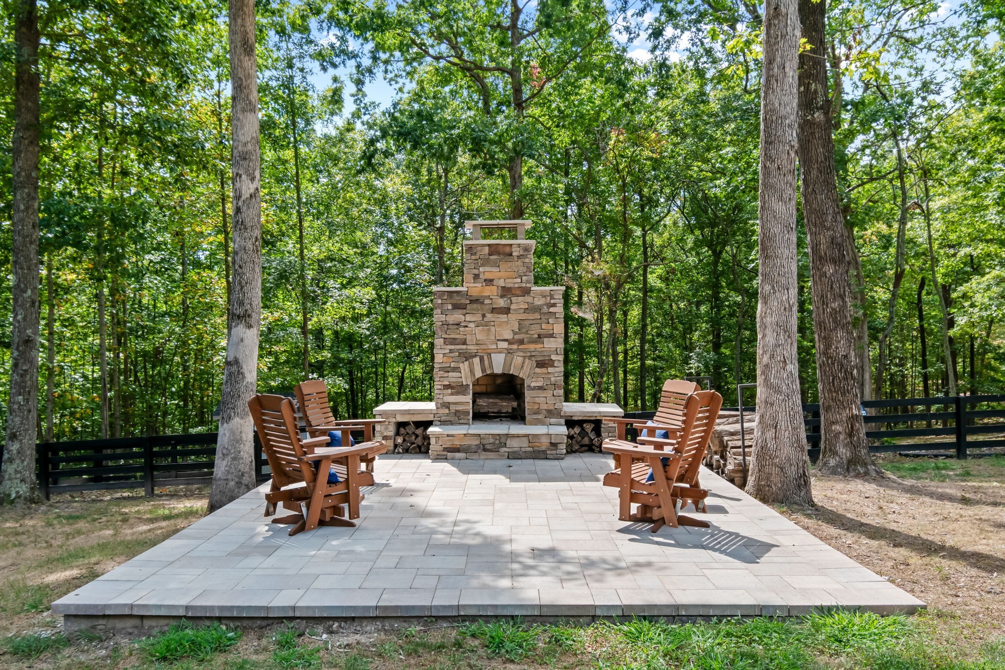 6011 Garrison Springs Road Franklin, TN 37064 - Photo 77 of 99 a view of a house with backyard porch and sitting area