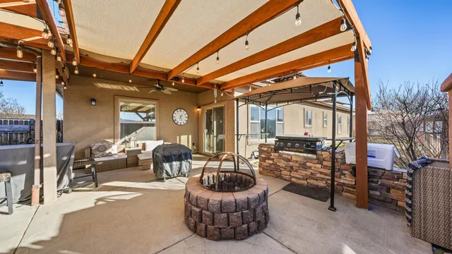 a view of outdoor seating