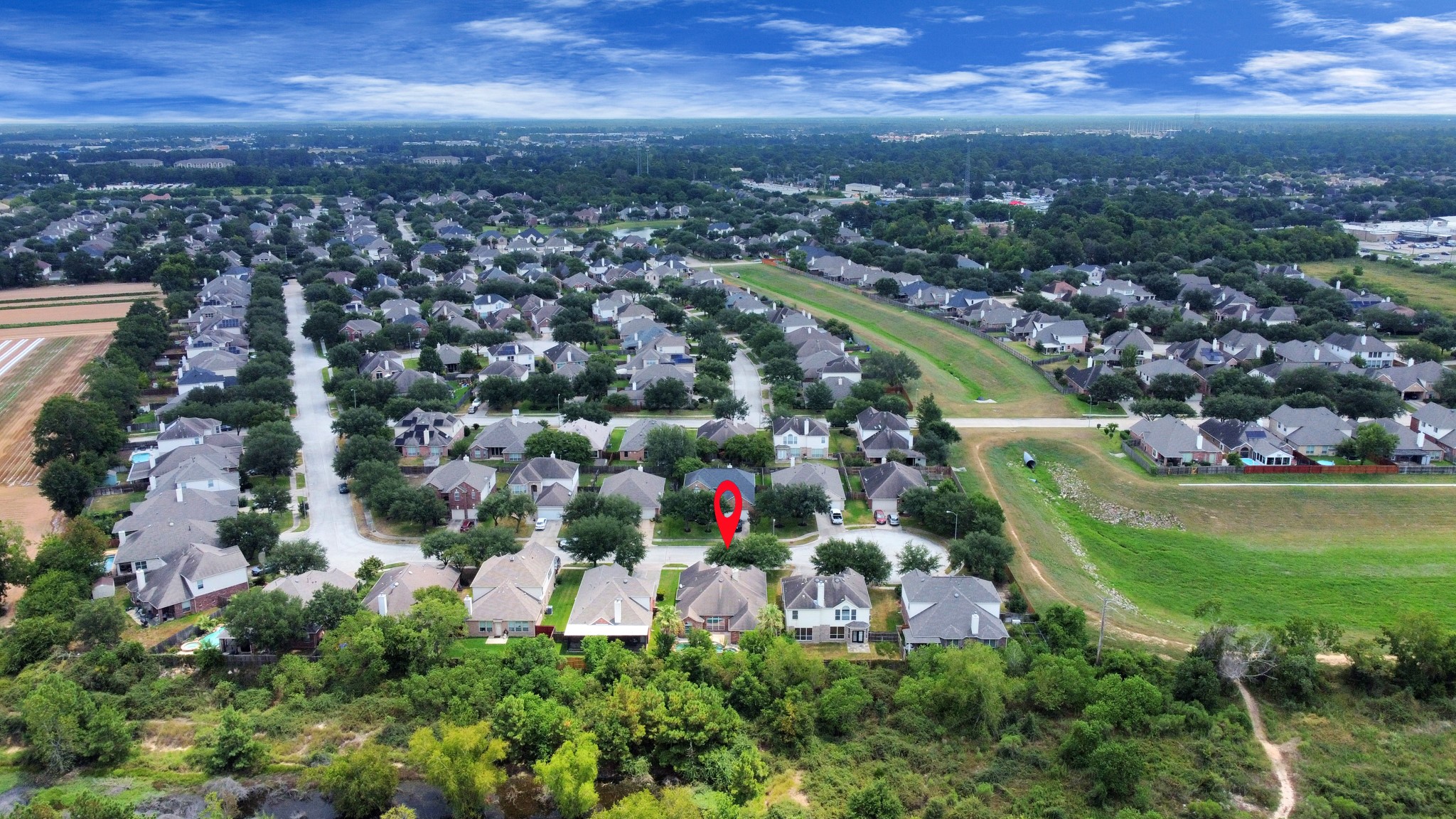 20011 Rosswood Lane Spring, TX 77388 - Photo 4 of 26 an aerial view of residential houses with outdoor space and trees