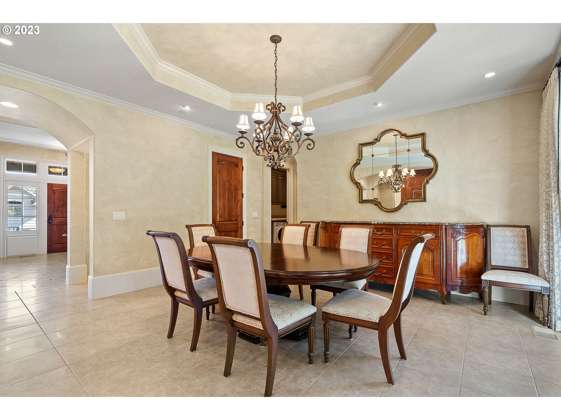 693 Southwest 68th Terrace Portland, OR 97225 - Photo 22 of 48 a dining room with furniture and chandelier