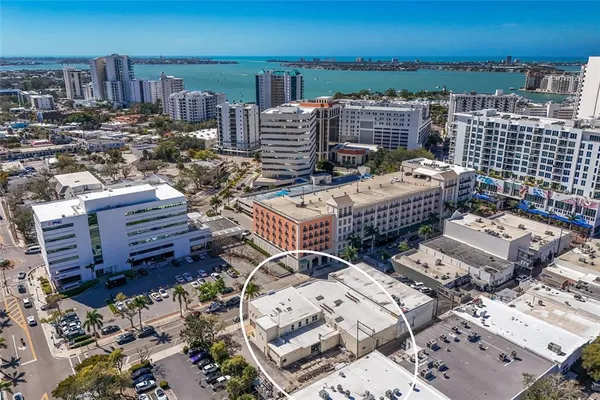 a view of a balcony with city view