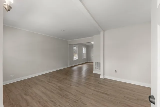 wooden floor in an empty room