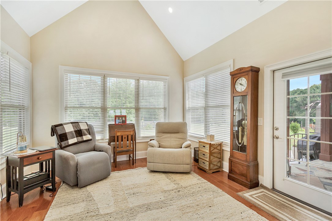 1204 Cherokee Road Townville, SC 29689 - Photo 17 of 44 Sun-filled sitting room with vaulted ceilings and abundant natural light offers a tranquil retreat.