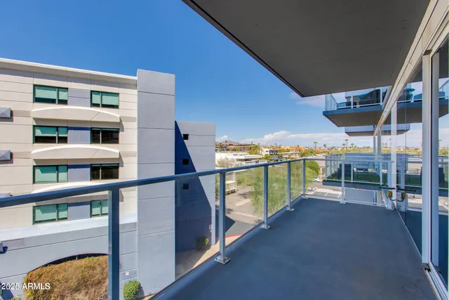 a view of a balcony