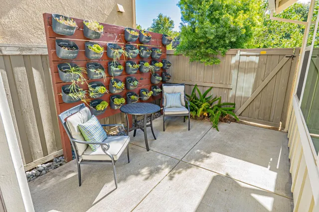 a view of outdoor seating area
