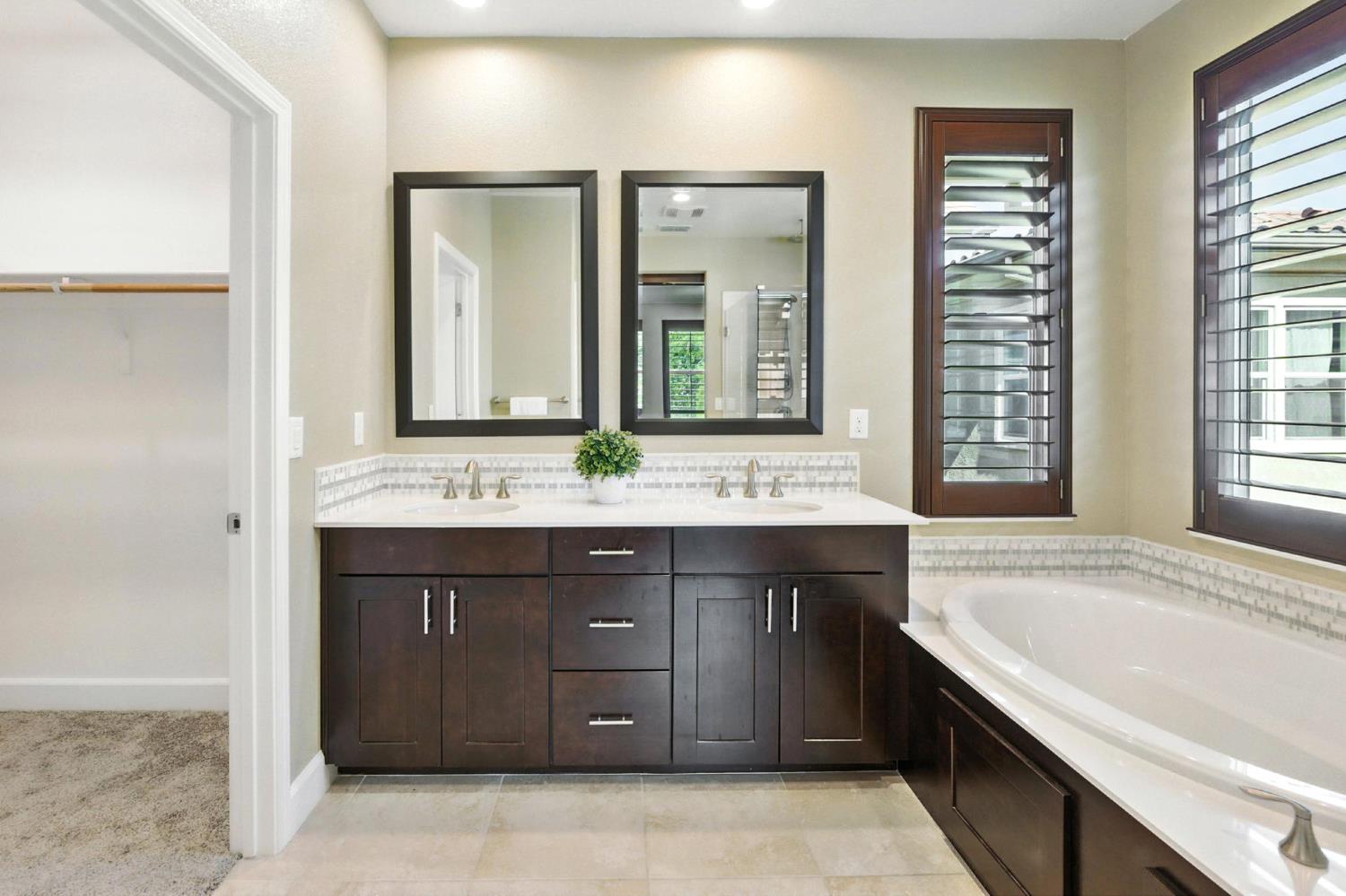 2248 Cannery Loop Davis, CA 95616 - Photo 21 of 34 a bathroom with a tub a sink and a mirror