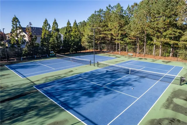 a view of a tennis court