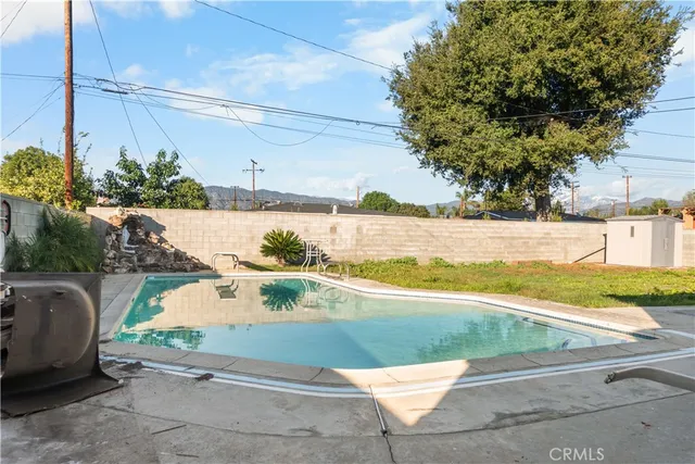 a view of a lake with a big yard