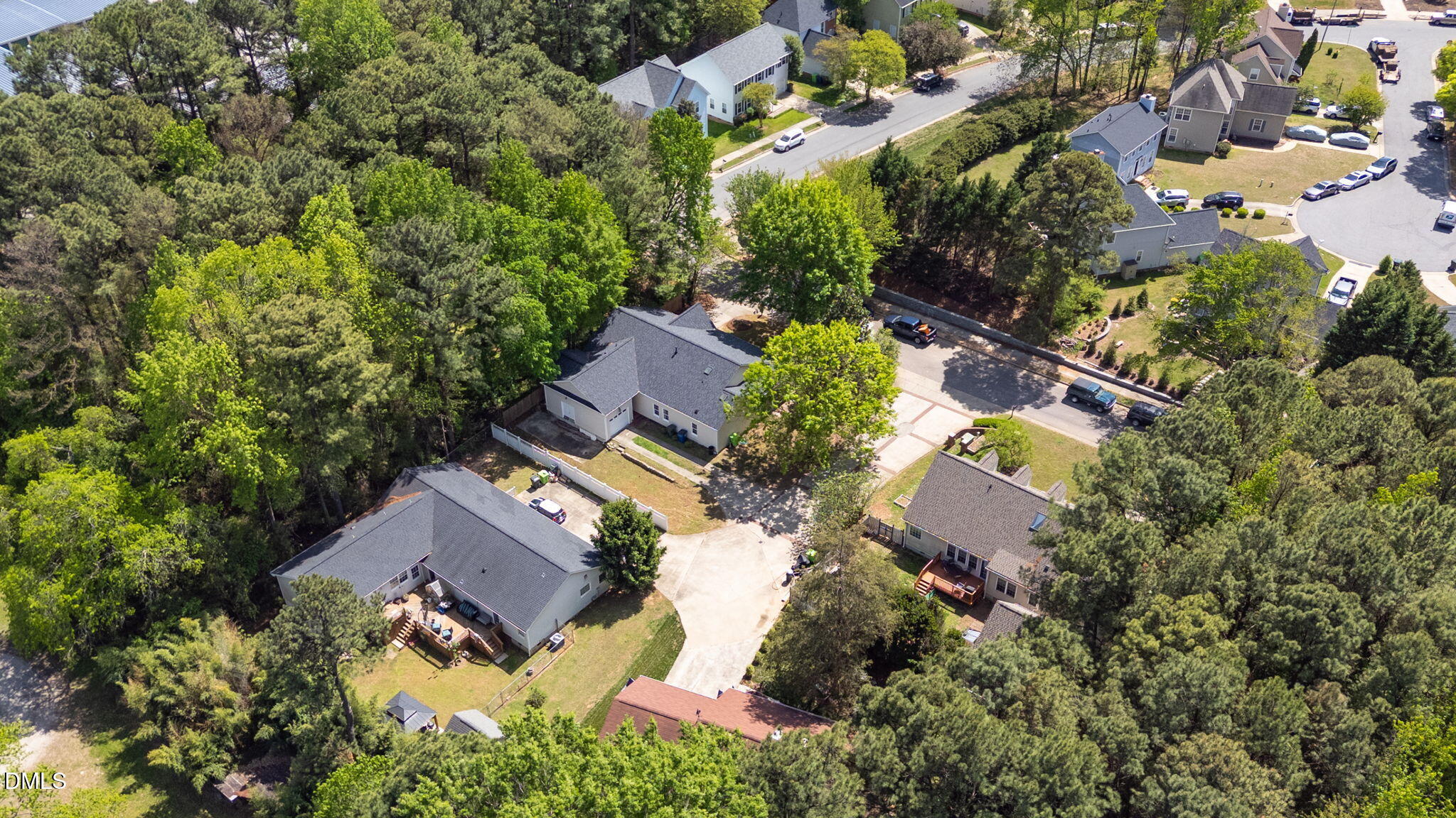 2533 Big Sky Lane Raleigh, NC 27615 - Photo 37 of 40 an aerial view of residential house with outdoor space