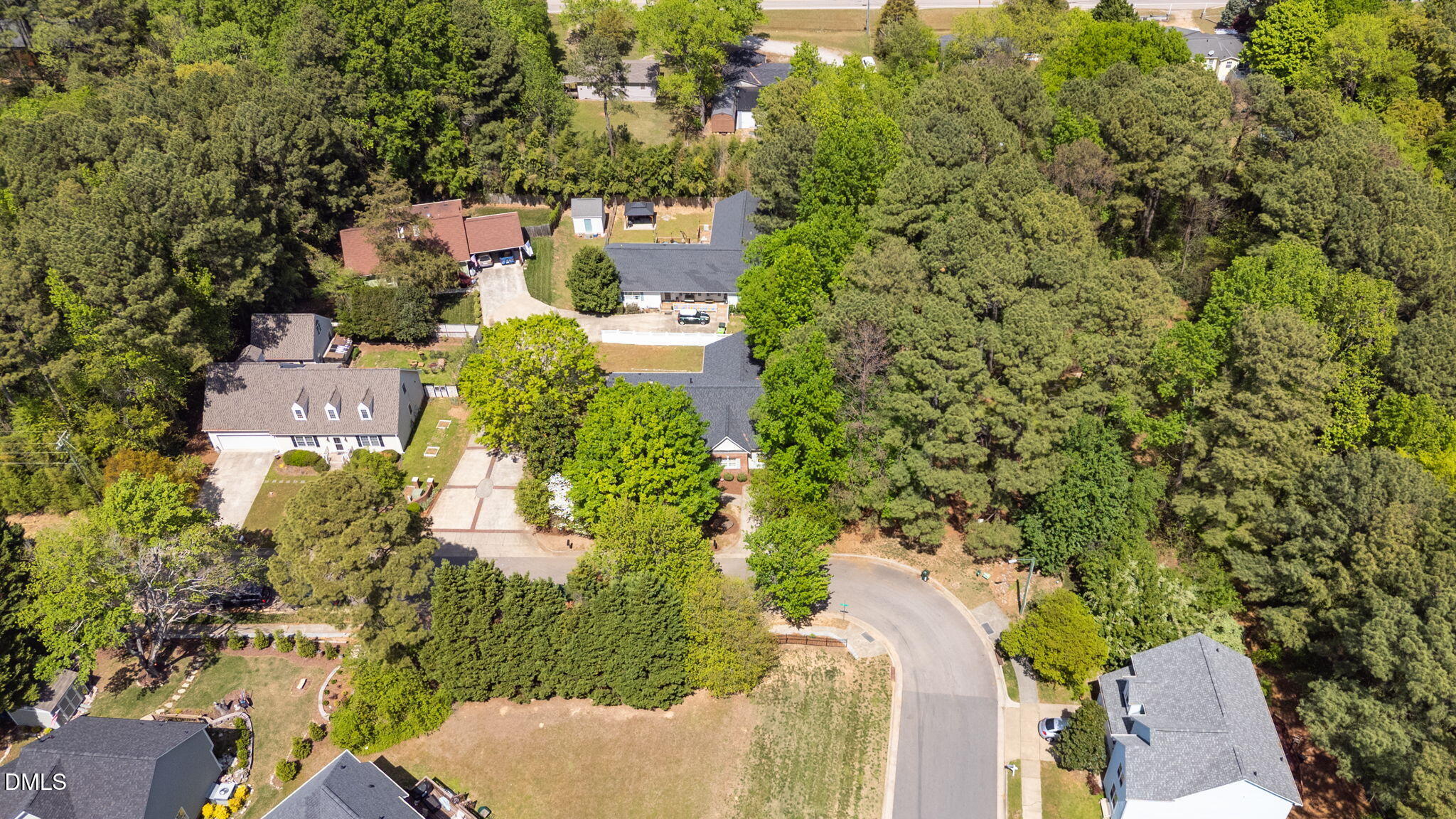 2533 Big Sky Lane Raleigh, NC 27615 - Photo 38 of 40 an aerial view of residential house with outdoor space
