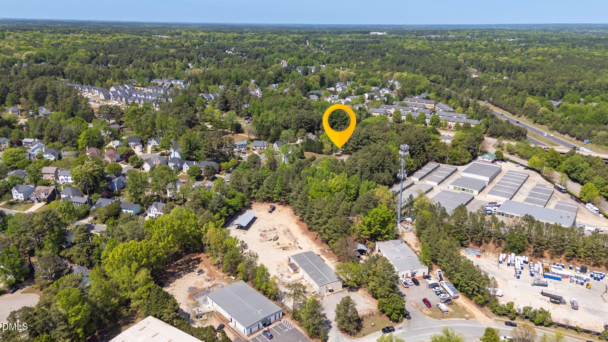 2533 Big Sky Lane Raleigh, NC 27615 - Photo 39 of 40 an aerial view of a house with a swimming pool