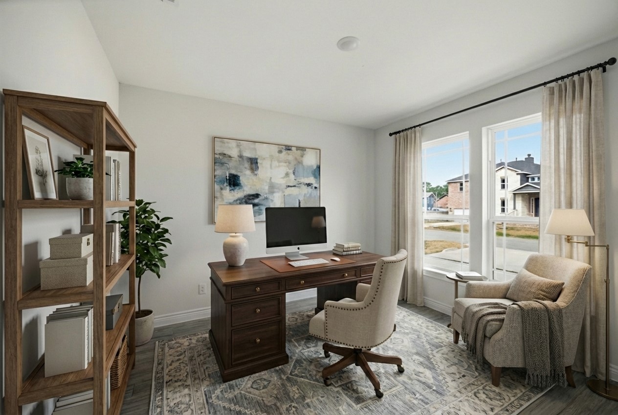 16511 Boston Post Road Cypress, TX 77429 - Photo 4 of 46 a workspace with furniture and a potted plant