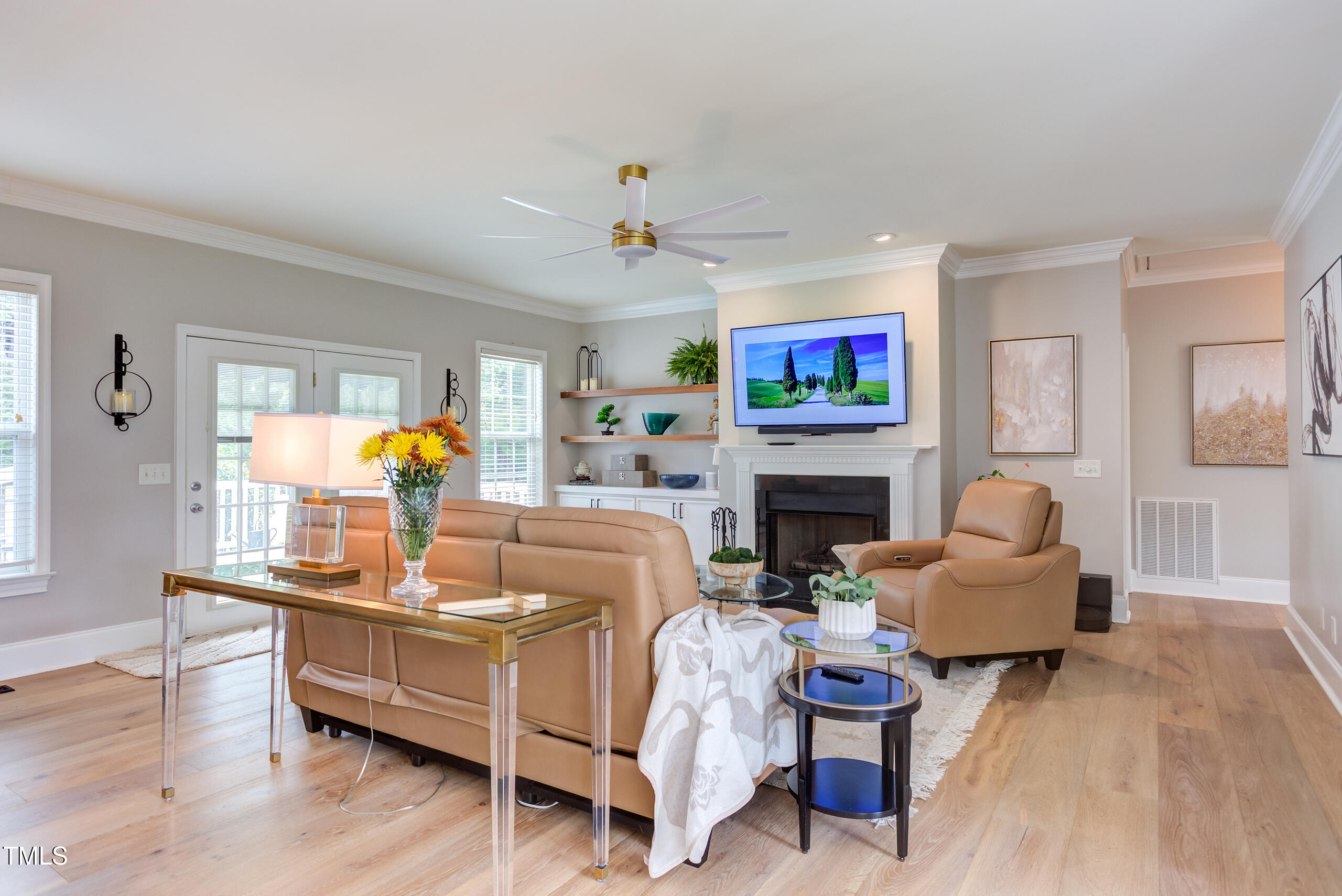 4191 Bobbitt Road Kittrell, NC 27544 - Photo 13 of 89 a living room with furniture and a fireplace
