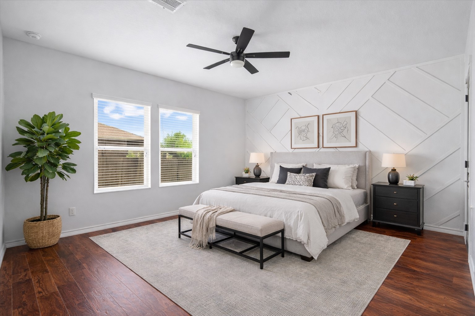 312 Waterloo Drive Kyle, TX 78640 - Photo 13 of 31 Accent wall adds a custom feel (digitally staged)