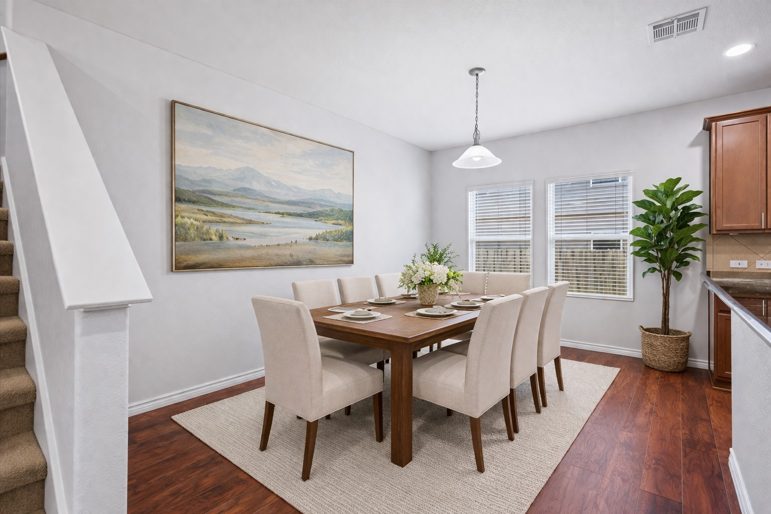 312 Waterloo Drive Kyle, TX 78640 - Photo 10 of 31 Open but defined dining area (digitally staged)