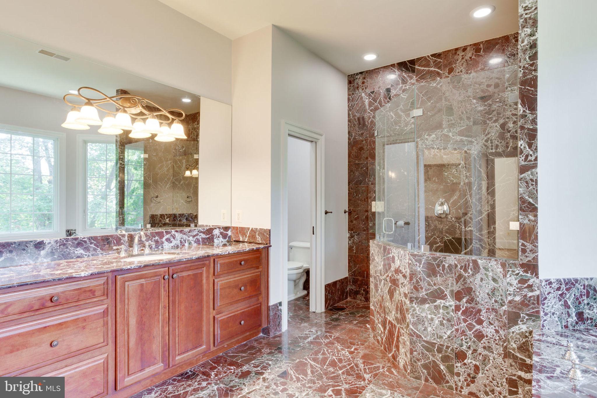 1843 Hunter Mill Road Vienna, VA 22182 - Photo 31 of 78 ML Master Bath w/ burgundy marble