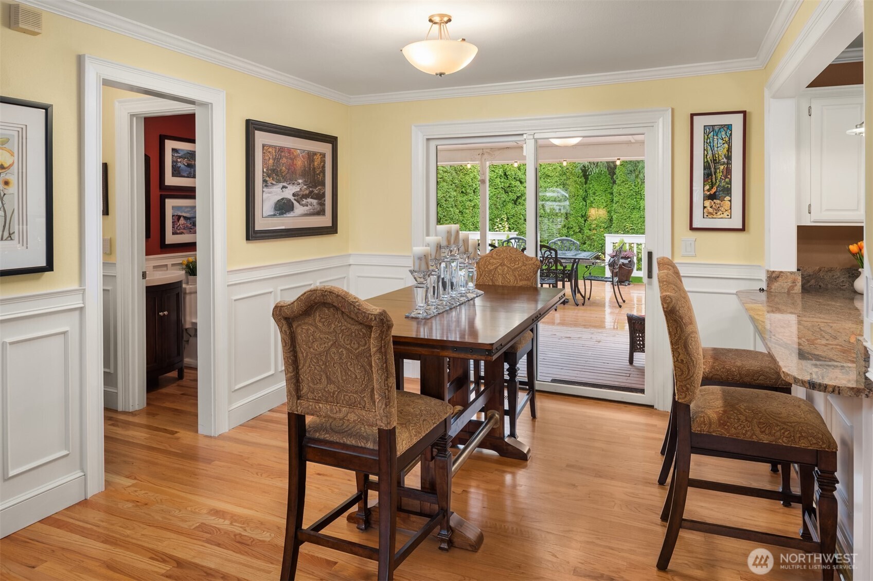 17409 113th Avenue Northeast Bothell, WA 98011 - Photo 24 of 39 a view of a dining room with furniture window and wooden floor