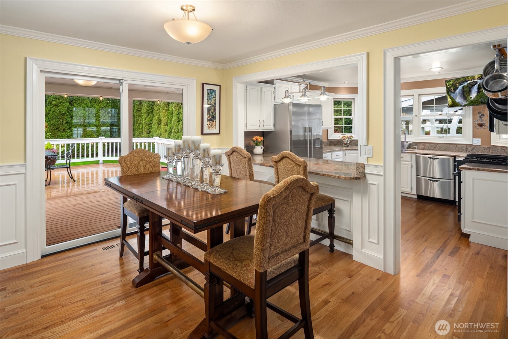17409 113th Avenue Northeast Bothell, WA 98011 - Photo 6 of 39 a view of a dining room with furniture window and wooden floor