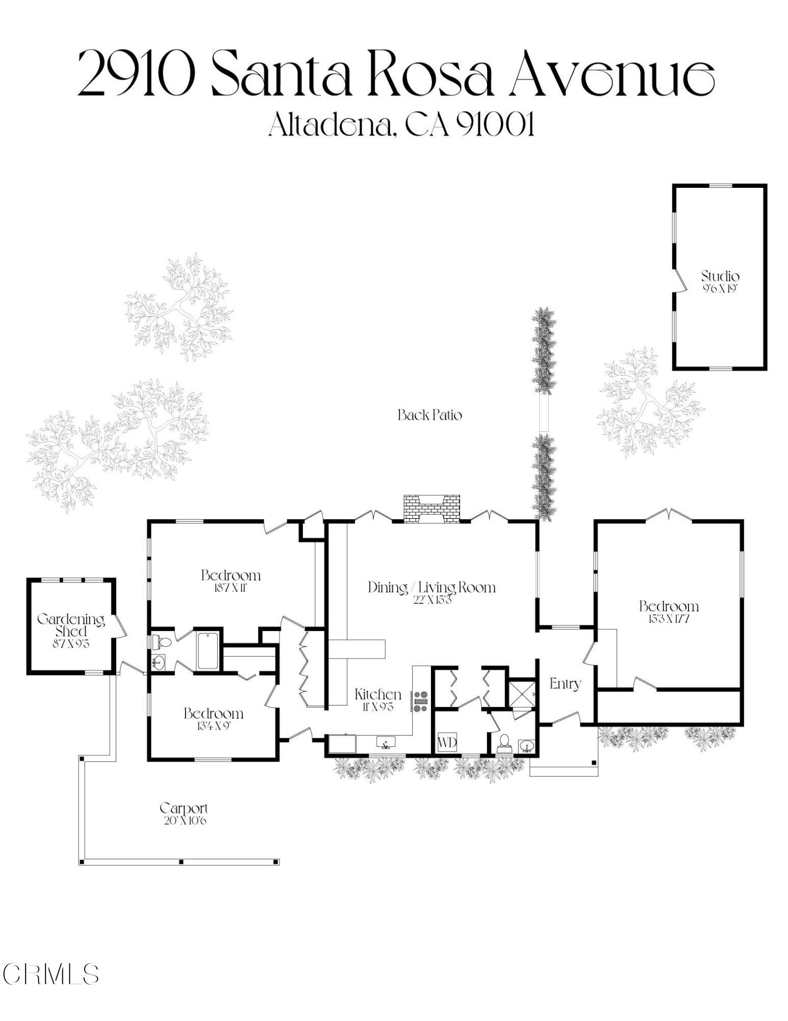 2910 Santa Rosa Avenue Altadena, CA 91001 - Photo 54 of 54 2910 Santa Rosa_Floor Plan