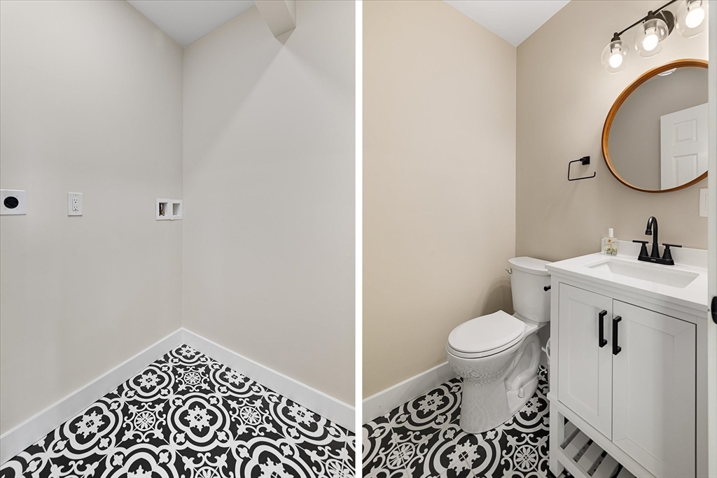 8 Wilson Street Spencer, MA 01562 - Photo 17 of 41 a bathroom with a sink and a mirror