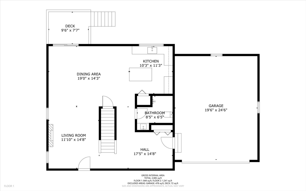 8 Wilson Street Spencer, MA 01562 - Photo 39 of 41 a picture of a floor plan
