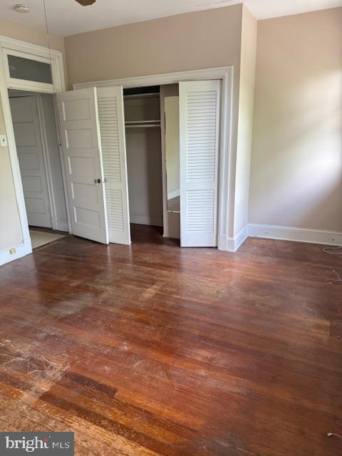 331 5th Street Southeast Washington, DC 20003 - Photo 13 of 27 an empty room with wooden floor & closet and windows