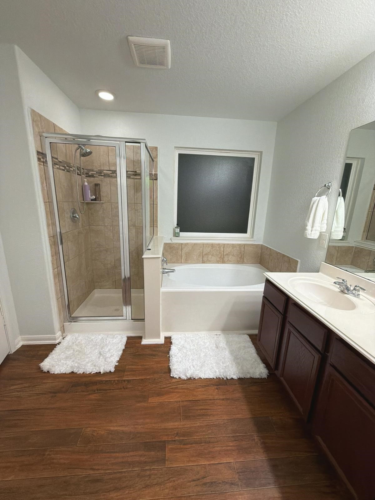 2623 Hunters Side Trail Fresno, TX 77545 - Photo 5 of 12 a bathroom with a sink a toilet a mirror and shower