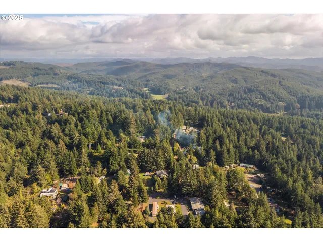 a view of a city and mountains