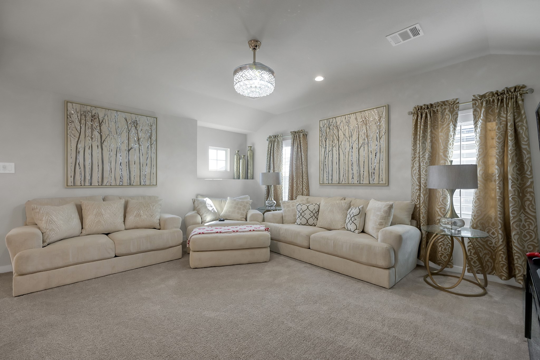 3131 Red Buckeye Lane Conroe, TX 77301 - Photo 21 of 34 a living room with furniture and a large window