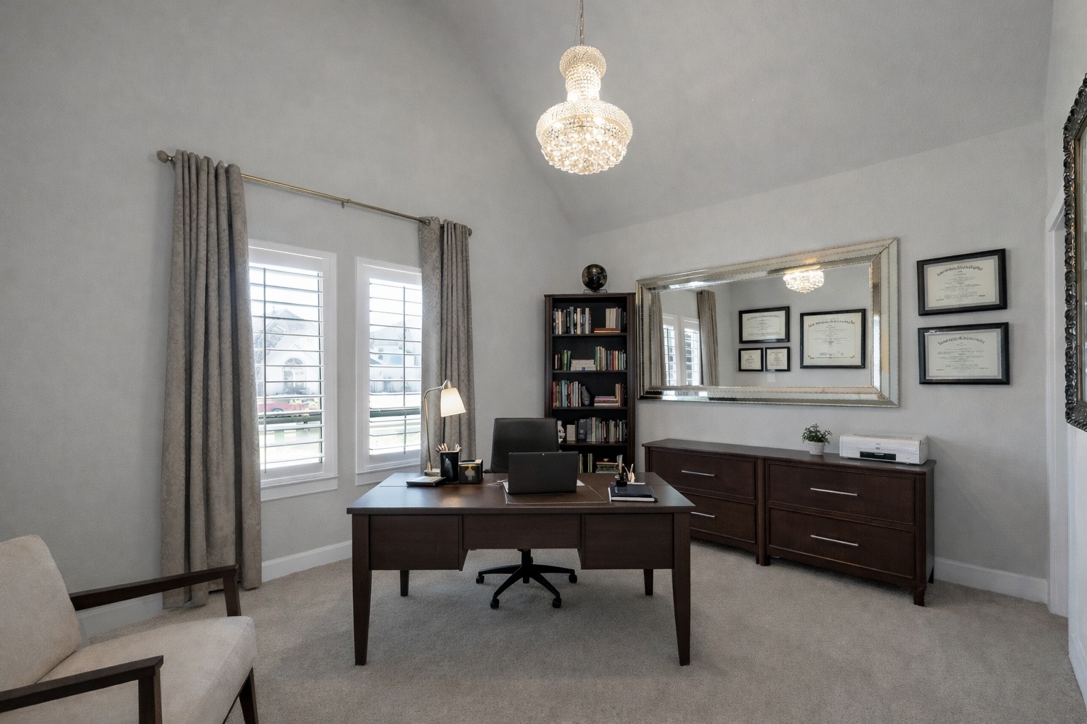3131 Red Buckeye Lane Conroe, TX 77301 - Photo 4 of 34 a view of a workspace with furniture and a window