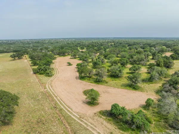 an aerial view of a trees