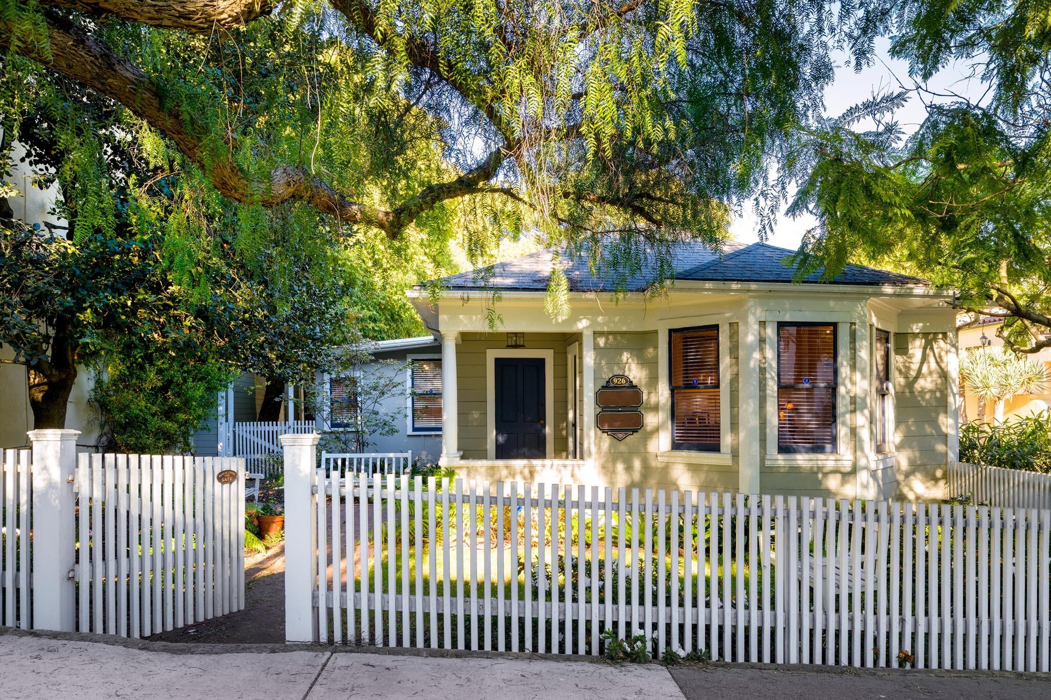 a front view of a house with a porch