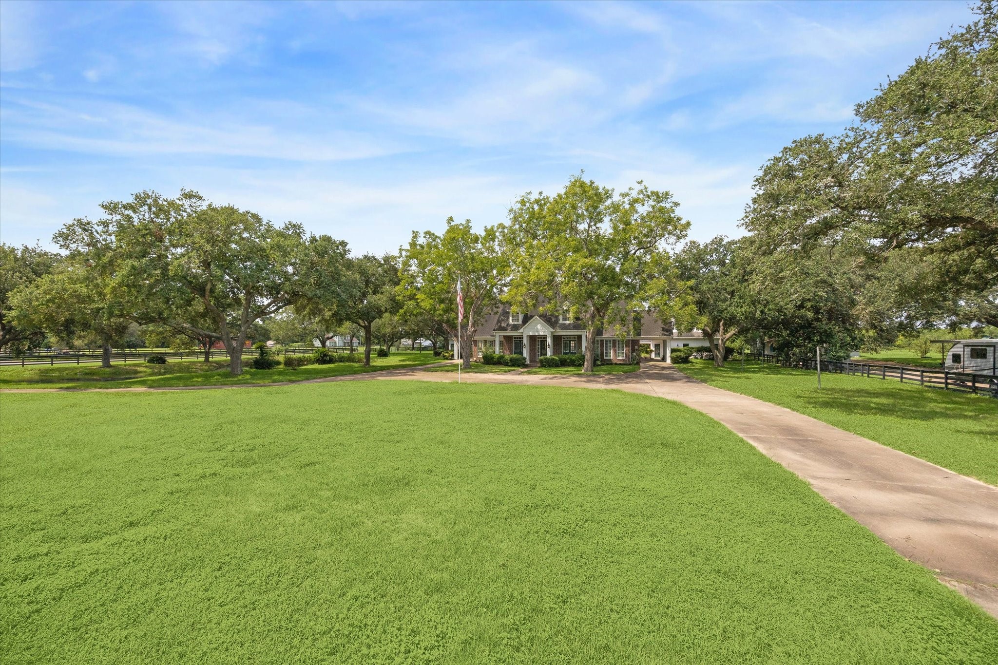 3577 Katy Hockley Road Katy, TX 77493 - Photo 6 of 50 a view of outdoor space with swimming pool and green space