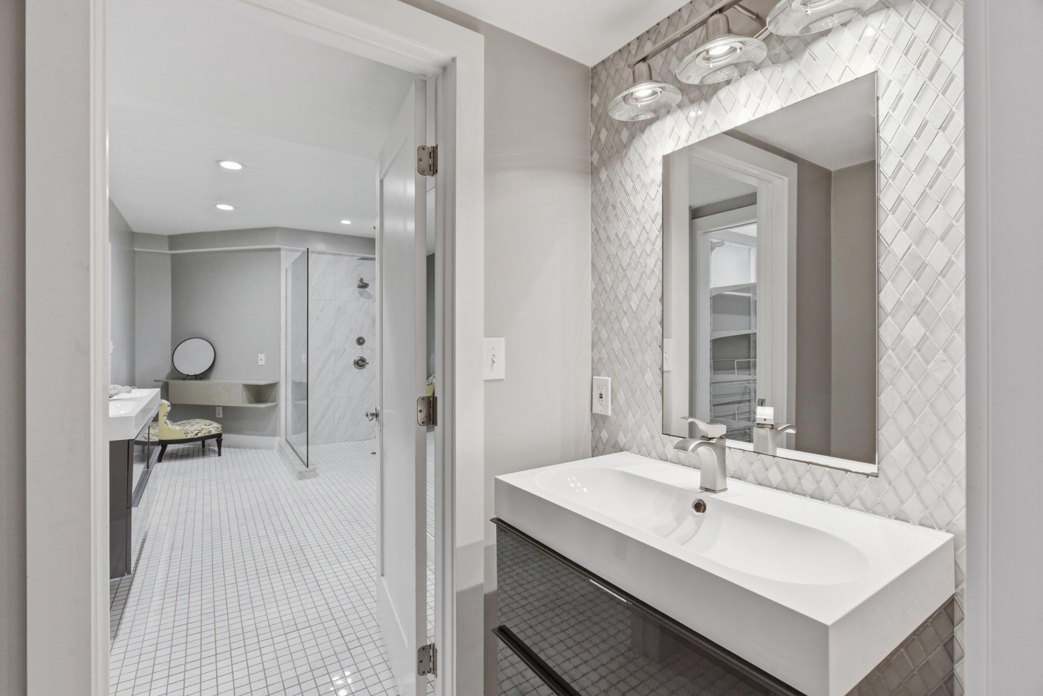 1219 Meadow View Road Pasadena, MD 21122 - Photo 49 of 70 Lower level sleek modern bathroom oasis.