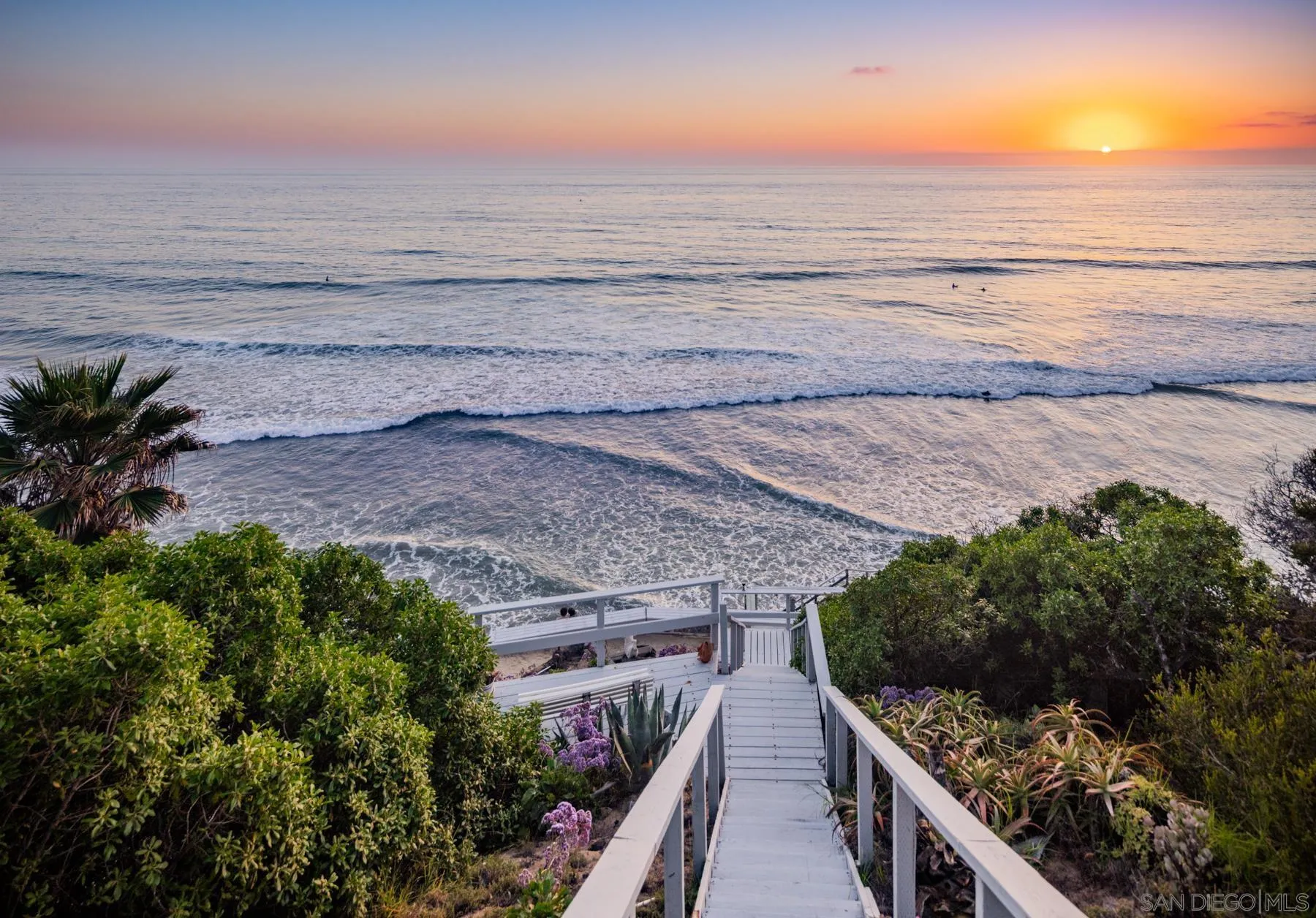 a view of an ocean from a balcony