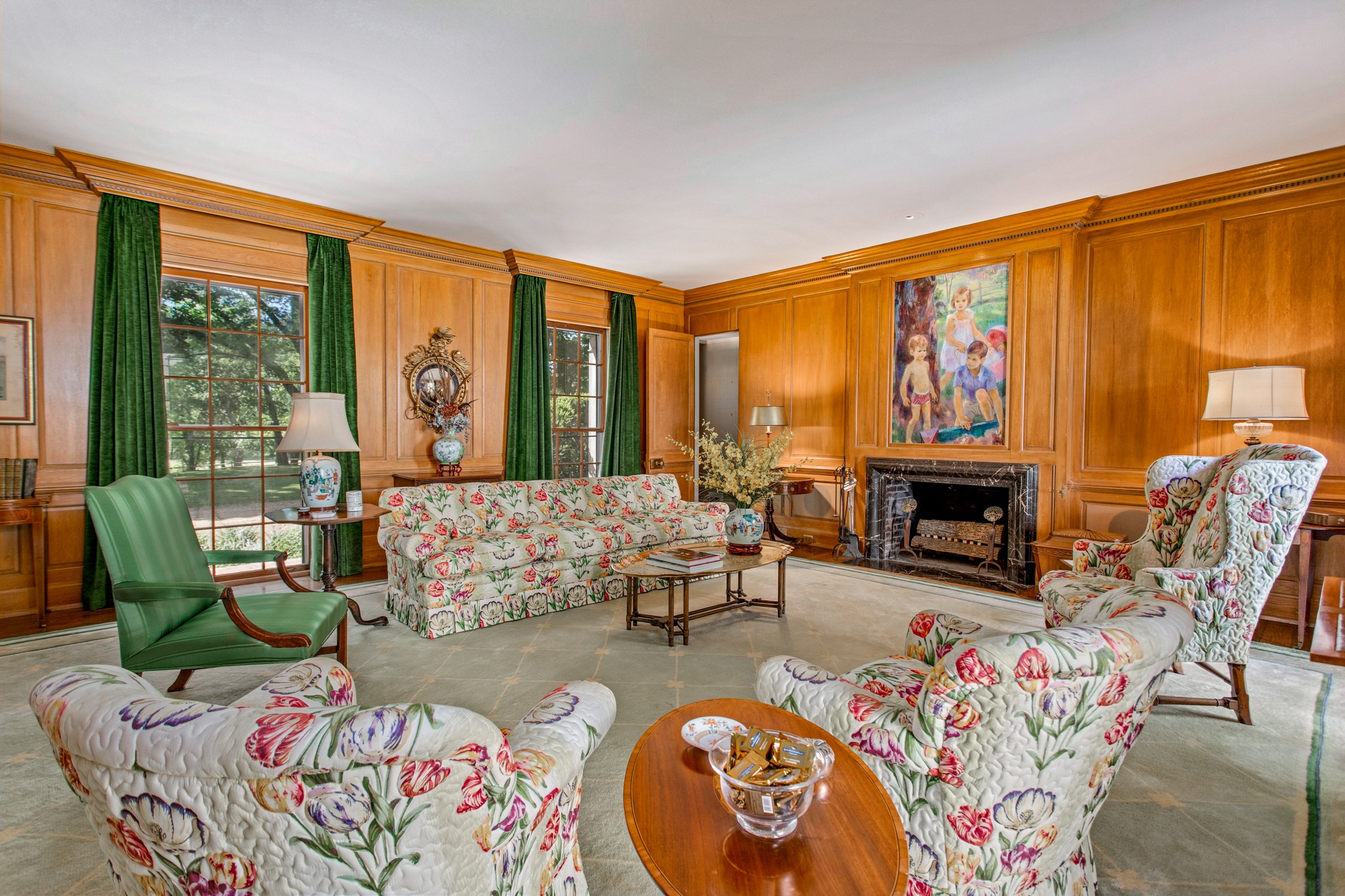 370 Vaughn Road Nashville, TN 37221 - Photo 5 of 27 a living room with furniture and a fireplace
