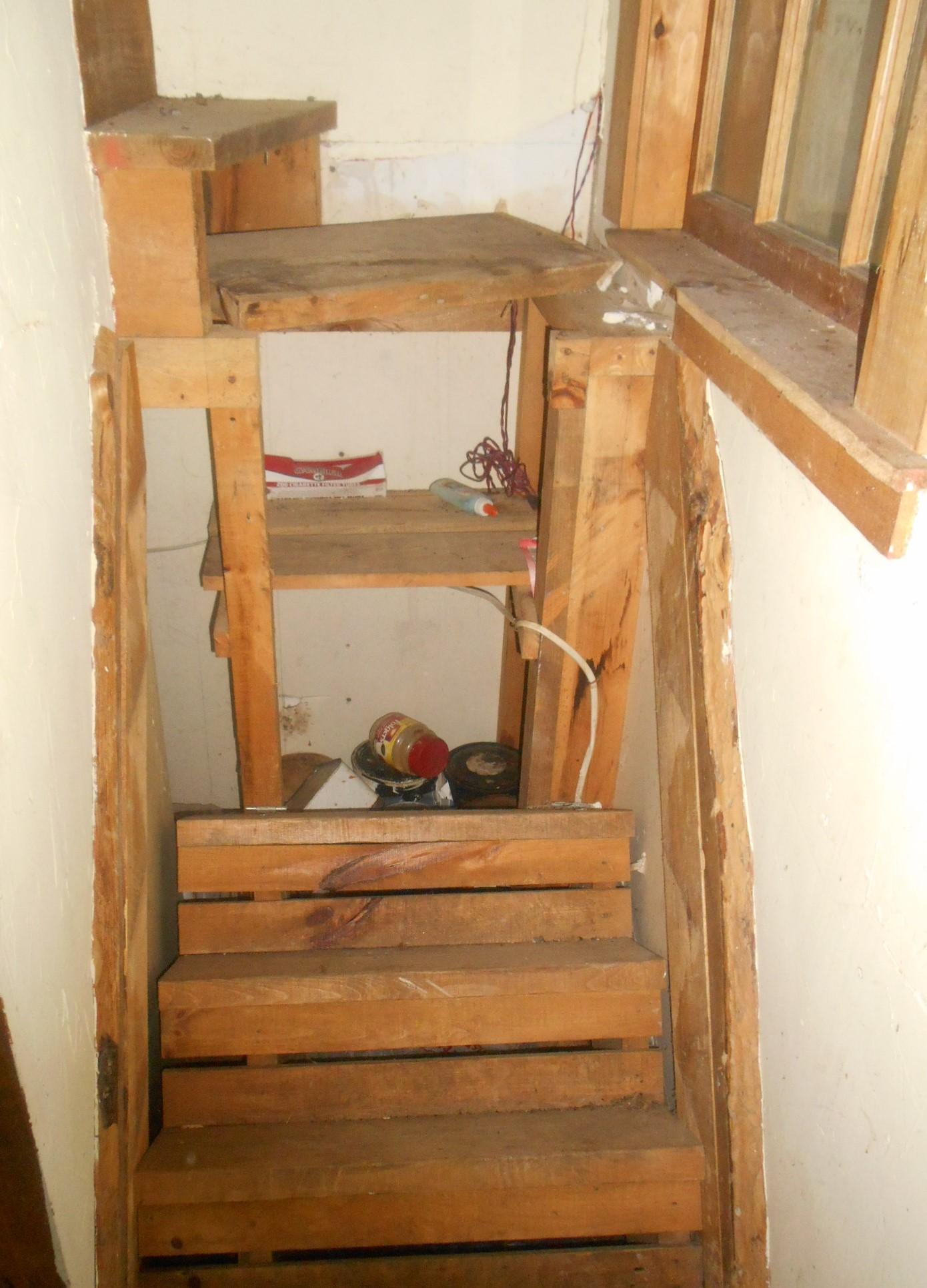 706 Spec Pond Road Porter, ME 04068 - Photo 9 of 35 Camp staircase