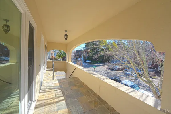 a view of balcony