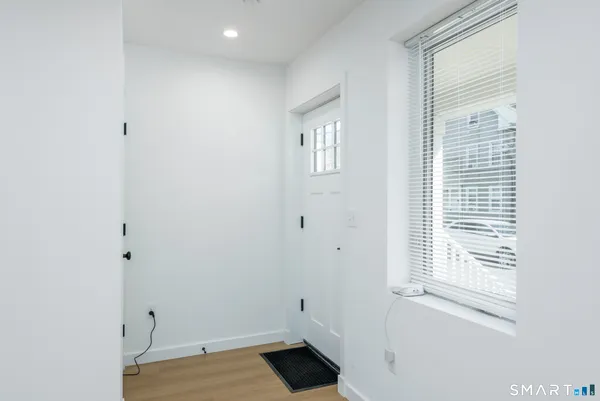 a view of small space with window