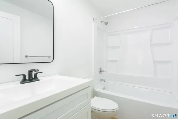 a bathroom with a sink a toilet and a bathtub